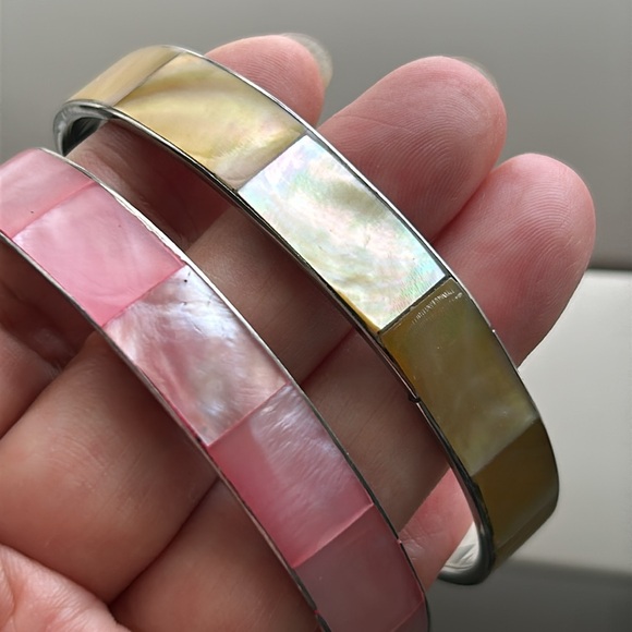 🖤Pink & a yellow Mop Bangle set - Picture 5 of 13